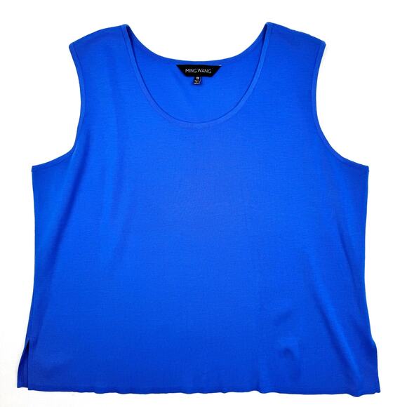 Ming Wang Blouse Blue size 1X - Picture 3 of 10